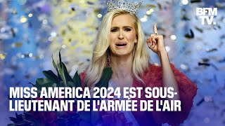 Miss America 2024 est souslieutenant de l’armée de l’air en service [upl. by Fontes]