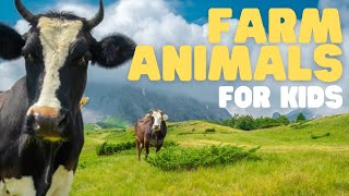 Farm Animals for Kids  Learn all about these fun animals [upl. by Noman]