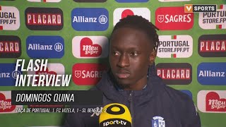 Domingos Quina quotO mais importante é o campeonatoquot [upl. by Anilasor510]