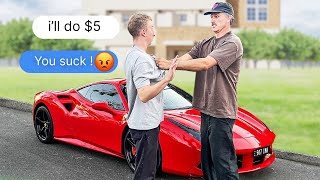 Lowballing FB Marketplace but arriving in a Ferrari [upl. by Gem]