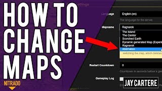 How To Change Maps On Your ARK Nitrado Server  ARK PS4 Server Tutorial [upl. by Leorsiy]