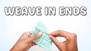 How to Weave in Ends  Crochet For Beginners [upl. by Llezo]