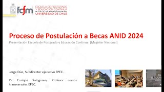 Taller N°1 postulación Becas ANID Magíster 2024 FCFM Universidad de Chile [upl. by Lekim708]