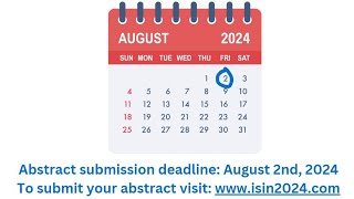 ISIN 2024 congress and education course Abstract submission deadline August 2nd [upl. by Dianemarie]