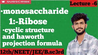 Biomolecules carbohydrates monosaccharideRibose  12th \ neet \jee \bsc3rd by prrem sir [upl. by Hatfield]