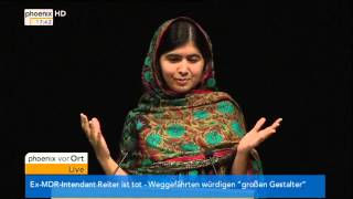 Friedensnobelpreis Malala Yousafzai über die hohe Auszeichnung am 10102014 [upl. by Chong]