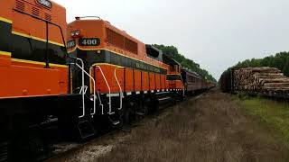 Vintage Passenger Train Arrives In Crivitz Wisconsin [upl. by Polly121]