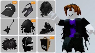 15 FREE BLACK ITEMS ROBLOX 😱😳 2023 [upl. by Just]