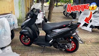 Finally New Tvs Ntorq 125 Dark Black Unboxing 😲  Tvs Ntorq 125 New 2024 Model Race Edition 😱 [upl. by Notffilc444]