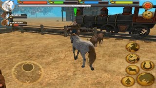 Wild Mustang Horse Family Simulator By Gluten Free Games [upl. by Sair]