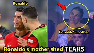 Cristiano Ronaldos Mother Broke Down in Tears After Ronaldo Missed Penalty Miss vs Slovenia [upl. by Ayocal]