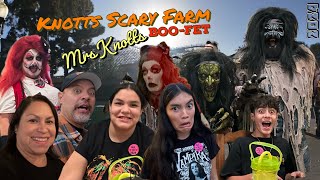 Knotts Scary Farm  Boofet at Mrs Knotts amp Vibez 2024 [upl. by Rehttam]