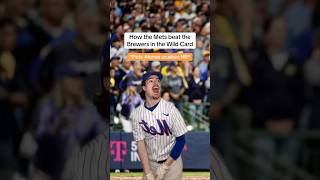 How the Mets beat the Brewers in the Wild Card😂⚾️ [upl. by Lleddaw]