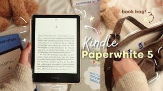 cozy kindle unboxing🧸  deco  book bag ⭐️ [upl. by Jabez]