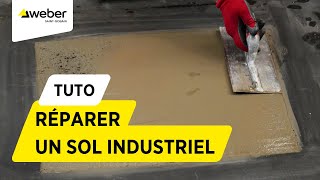 Comment réparer un sol industriel   Weber [upl. by Goldin]