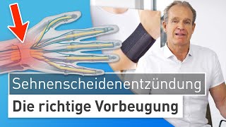 Sehnenscheidenentzündung vorbeugen ExpertenTipps von Dr Stefan Preis [upl. by Aennil]