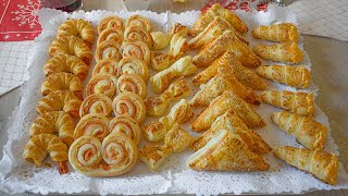 HOJALDRES SALADOS recetas fáciles rápidas y originales [upl. by Htebaile895]