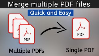 How to merge PDF files into one  To combine PDF files on windows [upl. by Gean]