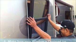 How to Install a Window into a RV [upl. by Eihcra]