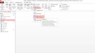 Creating Split Forms in Access [upl. by Ostler]