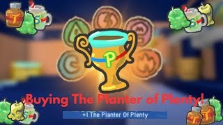 Buying The Planter of Plenty  Bee Swarm Simulator [upl. by Aenad]