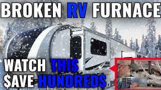 RV FURNACE REPAIR RV Furnace Wont IGNITE Blowing COLD AIR Watch THIS [upl. by Lowson]