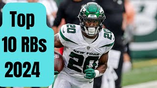 Top 10 RB Fantasy Football Rankings 2024 [upl. by Aip]