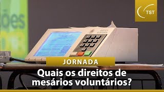 Conheça os direitos de mesários voluntários e trabalhadores no dia da eleição [upl. by Ettelrac84]