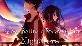 NightCore Knew betterforever boy Ariana Grande with lyrics [upl. by Spector]