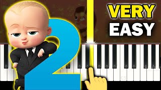 THE BOSS BABY 2  Together we Stand  VERY EASY Piano tutorial [upl. by Arras413]