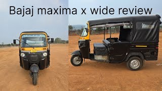 Bajaj auto maxima x wide detail review 🛺 [upl. by Suivatram]