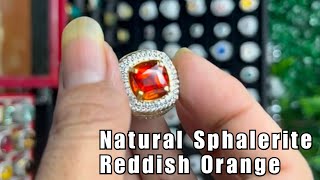 Natural Sphalerite Reddish Orange 686ct [upl. by Loresz]