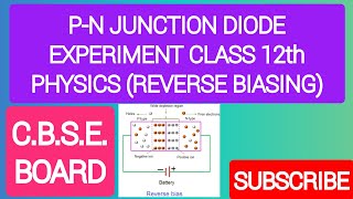 PN JUNCTION DIODE EXPERIMENT CLASS 12 PHYSICS PRACTICAL  REVERSE BIAS CONNECTION NO READINGS [upl. by Arihsan]