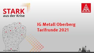 IGM Gummersbach Tarifrunde 2021 [upl. by Ailima]