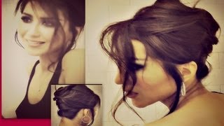 ★ ROMANTIC UPDO  HOW TO FRENCH TWIST YOUR OWN HAIR TUTORIAL FOR SHORT MEDIUM LONG HAIR wedding [upl. by Harwilll]