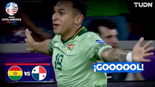 ¡GOL BOLIVIANO Se aprieta el grupo  Bolivia 11 Panamá  Copa América 2024  J3  TUDN [upl. by Sikras338]