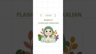 Tutorial membuat flashcard perkalian  part 1 flashcards flashcardsforkids [upl. by Agan]