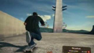 Skate 2 Super Bounce Jump Glitch Tutorial [upl. by Emirac]