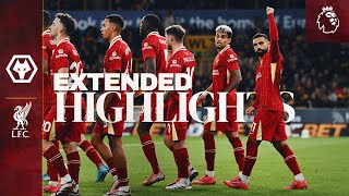 Extended Highlights Reds Go Top In Premier League  Wolves 12 Liverpool [upl. by Bickart118]