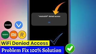 denied access to network wifi  wifi denied access to network 2022 android  realme oppo [upl. by Ennaeel904]