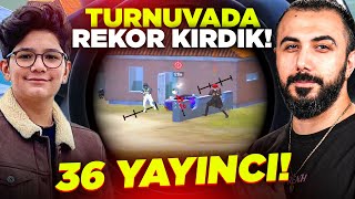 36 YOUTUBER TEK HARİTADA 😮 YAYINCI TURNUVASINDA KİLL REKORU KIRDIK  PUBG MOBILE [upl. by Holli]