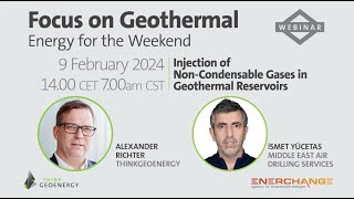 Webinar  Injection of NonCondensable Gases in Geothermal Reservoirs [upl. by Nash430]