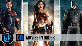 DC MOVIES IN ORDER  WATCH ALL THE DCEU MOVIES [upl. by Bough540]