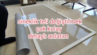 SİNEKLİK TELİ NASIL DEĞİŞTİRİLİR  kendinyap pwc sineklik diy [upl. by Nattirb]