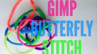 How to Make a Butterfly Gimp Bracelet  Step by Step Boondoggle Tutorial [upl. by Nabal]