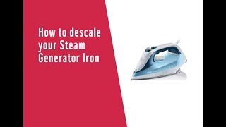 How to descale your Steam Generator Iron [upl. by Lorne]