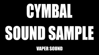 Cymbal sound sample pack sound effect [upl. by Ecertal]