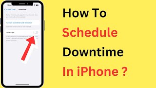 How To Schedule Downtime On iPhone  In Hindi [upl. by Wye997]