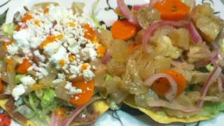 RECETA DE TOSTADAS DE PATA DE RESCOMO PREPARAR PATA DE RES CRUDA PARA TOSTADAS [upl. by Gran]