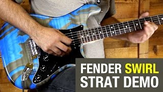 Fender Standard Strat HSS Swirl Electric Guitar Demo [upl. by Yaner]